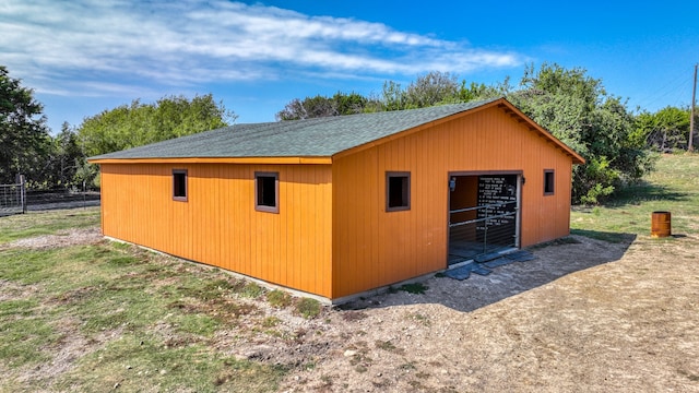 view of outdoor structure