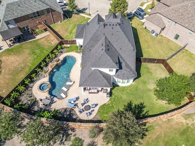 birds eye view of property