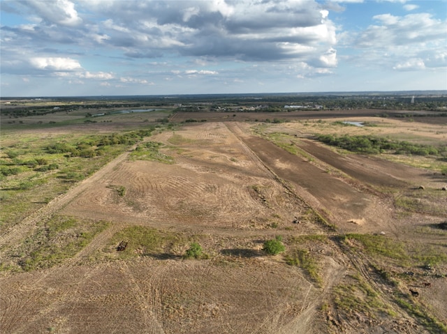 drone / aerial view with a rural view