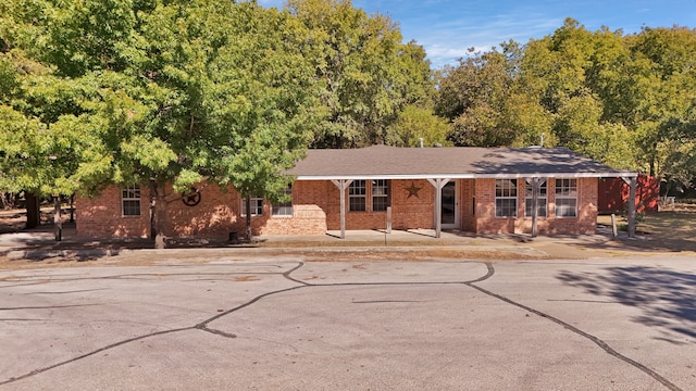 view of ranch-style home