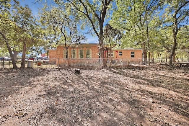 view of rear view of property