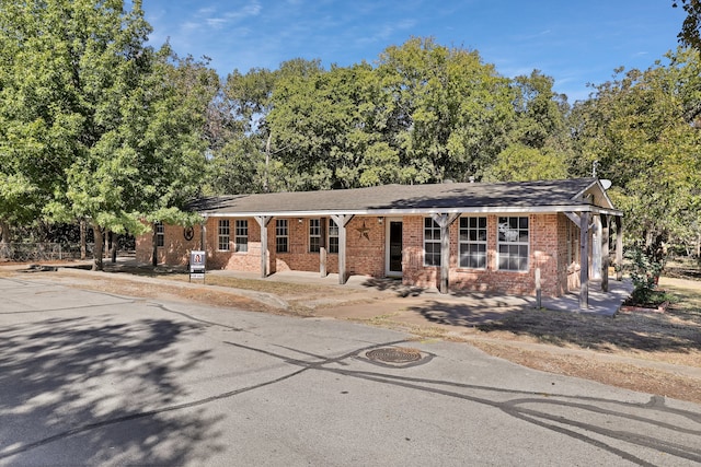 view of ranch-style house