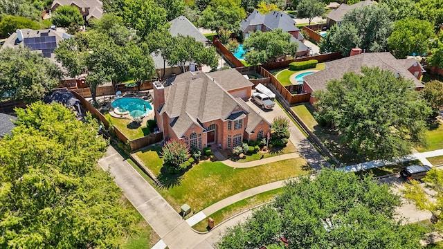 birds eye view of property