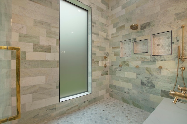 4208 Allencrest, Dallas, TX 75244 - bathroom with a tile shower