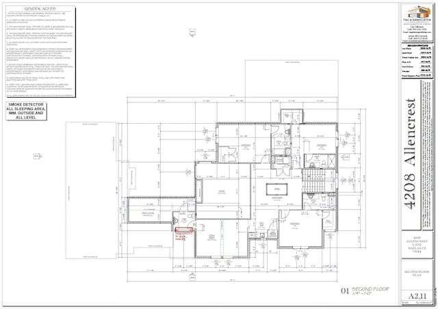 4208 Allencrest, Dallas, TX 75244 - plan