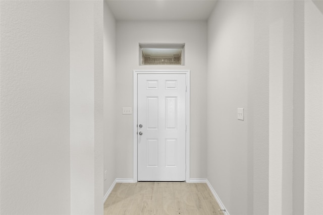 entryway featuring light hardwood / wood-style flooring