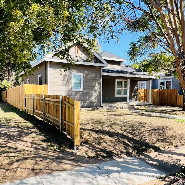 view of back of property