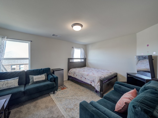 bedroom with carpet flooring