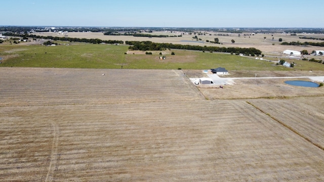 drone / aerial view featuring a rural view