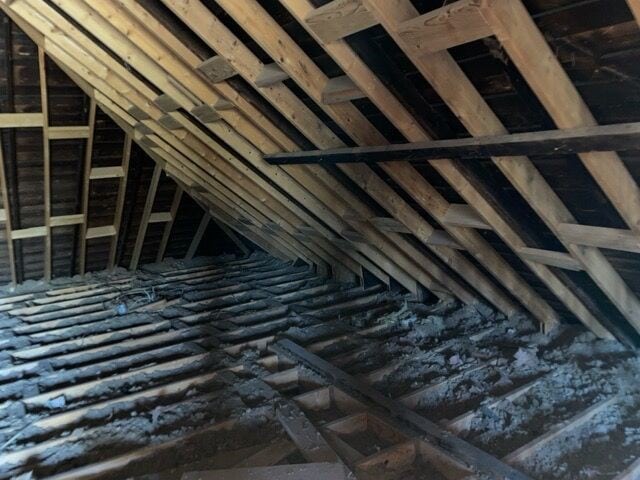 view of attic