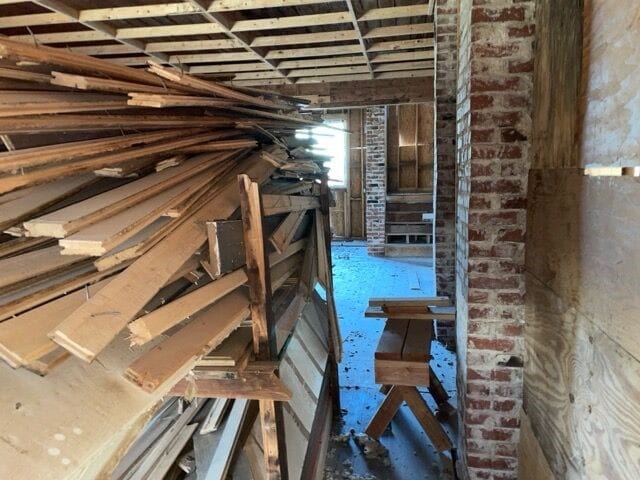 view of attic