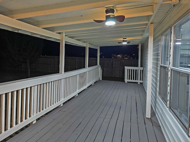 view of deck