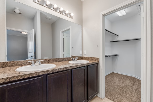 bathroom featuring vanity