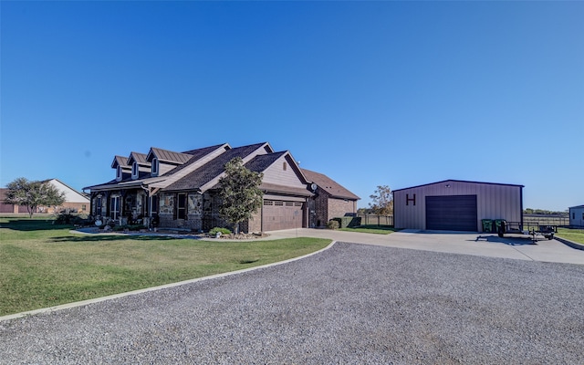 view of front of house with a front yard