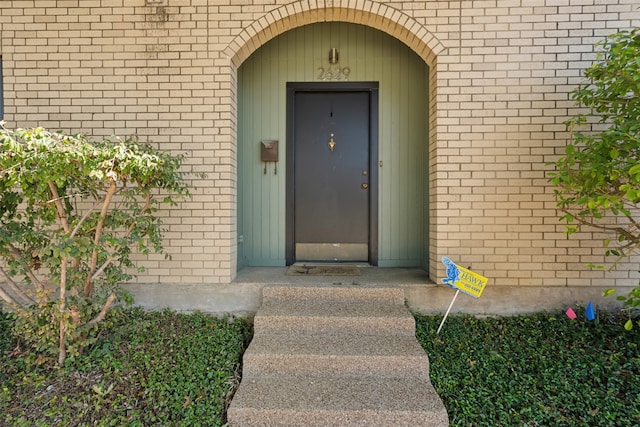 view of entrance to property