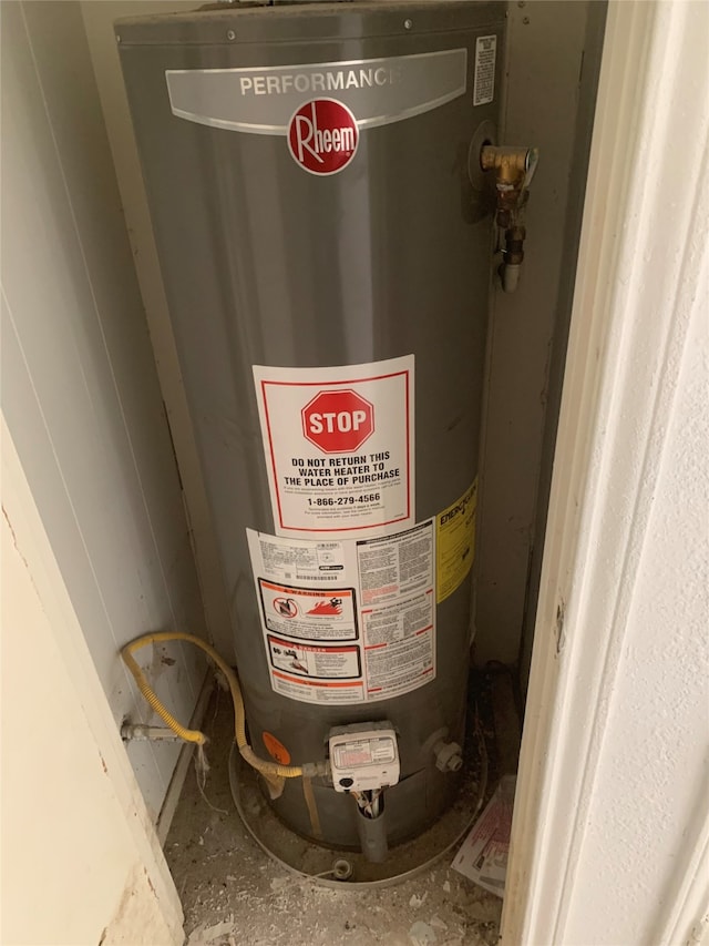 utilities featuring water heater