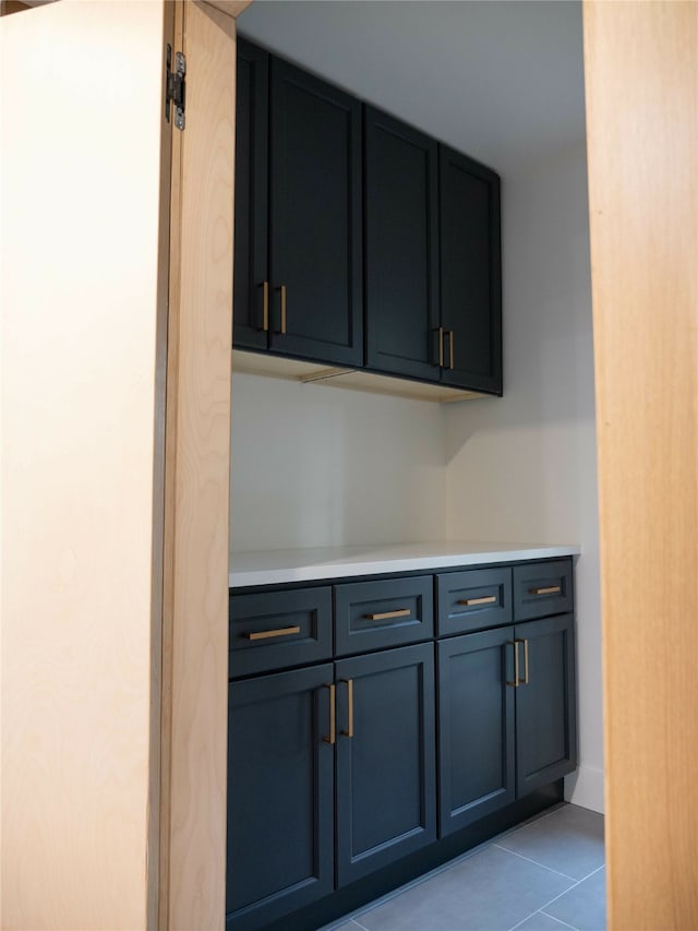 kitchen featuring light tile patterned floors