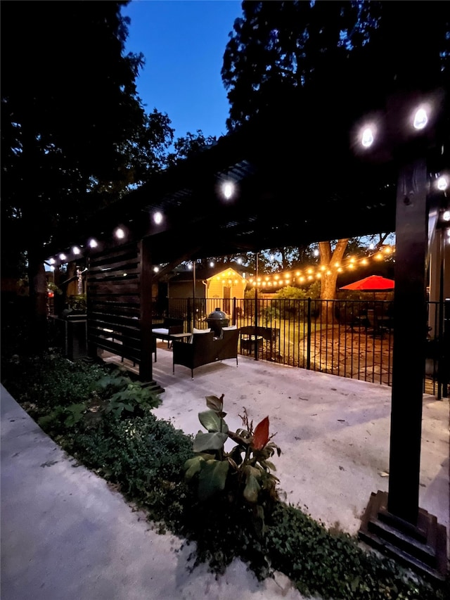 view of home's community with a patio