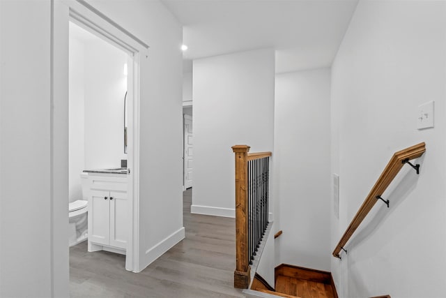 interior space with light wood-type flooring