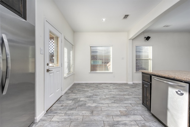 kitchen with stainless steel appliances