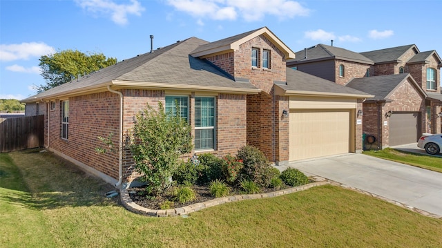 view of front of house with a front yard