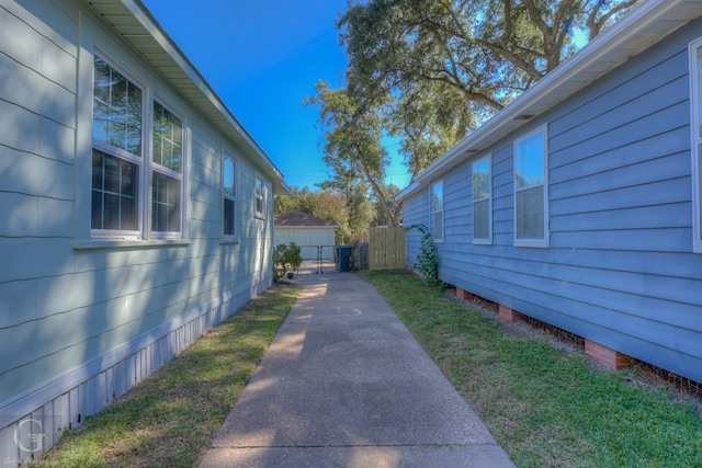 view of home's exterior