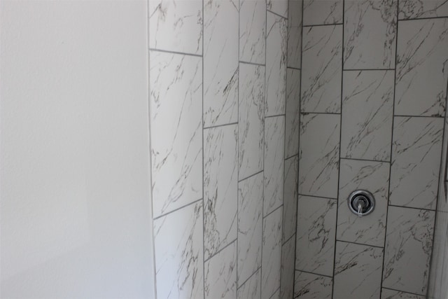 room details with tiled shower