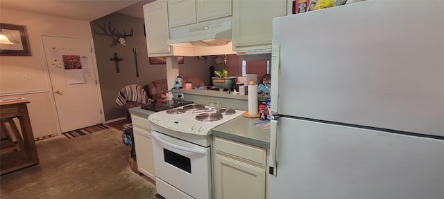 kitchen with white appliances