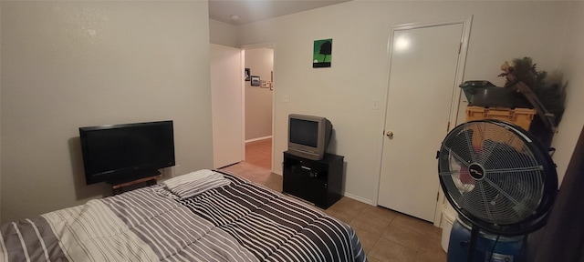 view of tiled bedroom