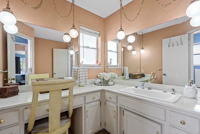 bathroom featuring vanity