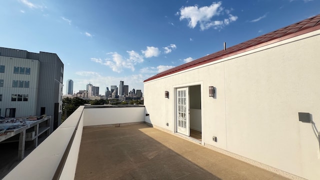 exterior space with a balcony