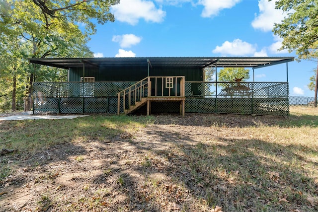 view of rear view of property