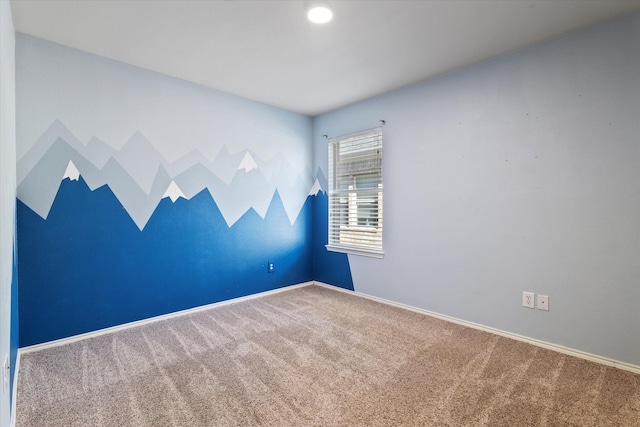 view of carpeted empty room