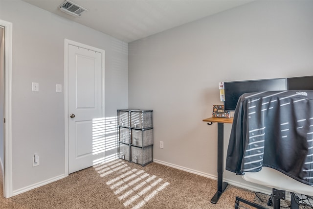 misc room featuring carpet flooring