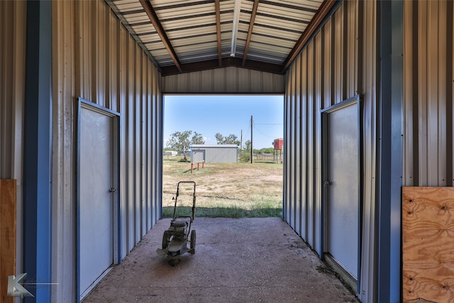 view of stable