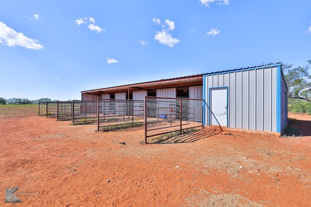 view of stable