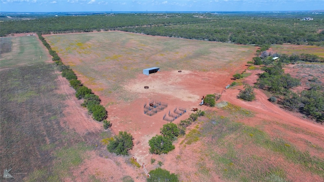 bird's eye view featuring a rural view