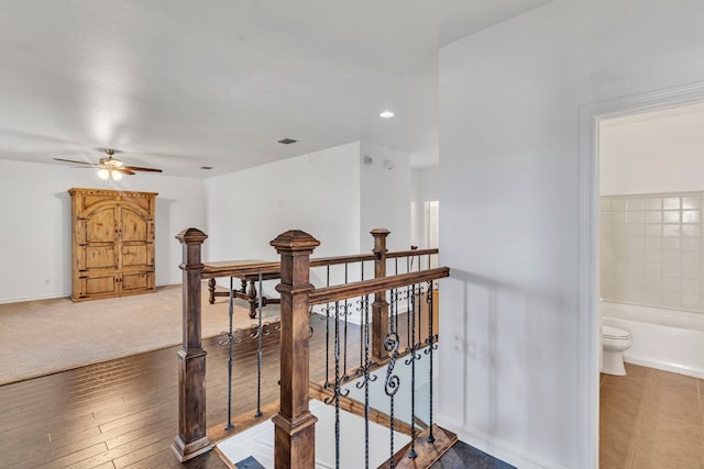 interior space with wood-type flooring