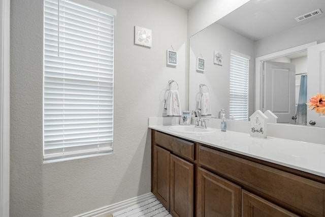 bathroom featuring vanity