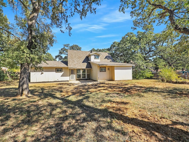 exterior space with a lawn