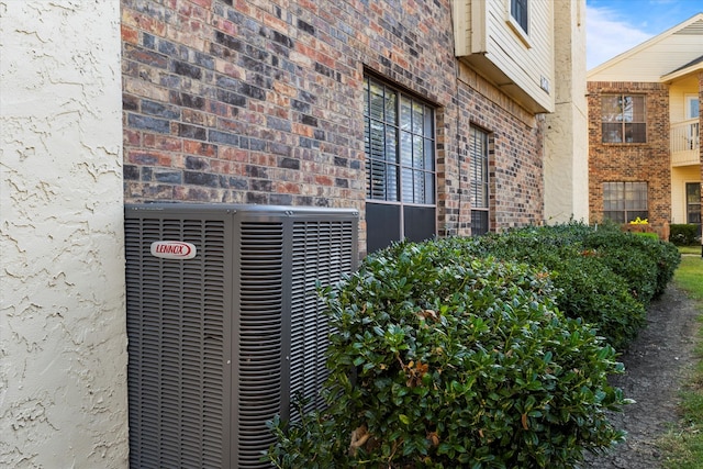 exterior details with central AC unit