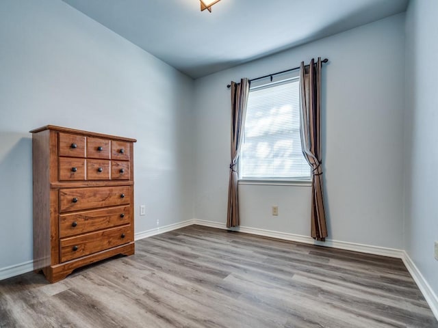 empty room featuring light hardwood / wood-style flooring