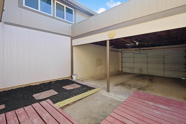 exterior space featuring a carport