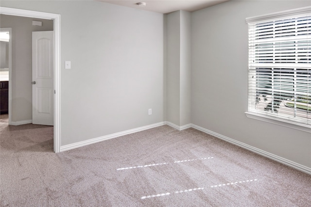 view of carpeted empty room