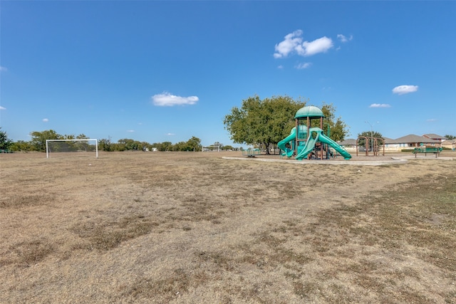 view of play area