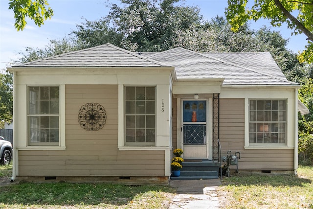 view of bungalow-style home