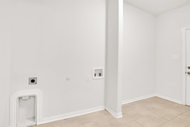 laundry room featuring electric dryer hookup and hookup for a washing machine