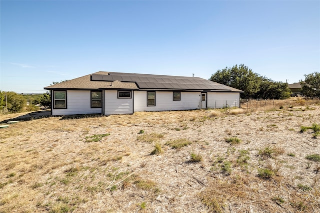 view of rear view of property