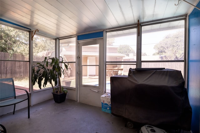 view of sunroom