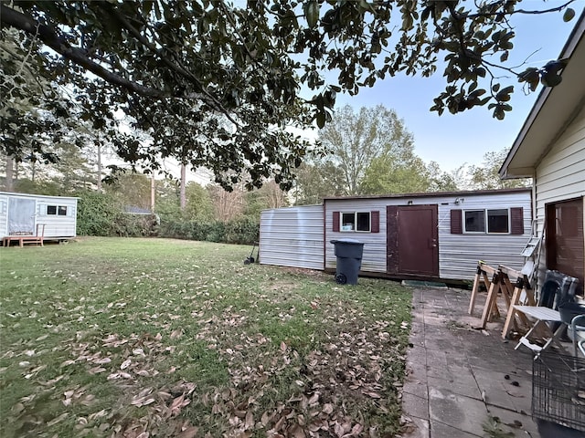 view of yard featuring a patio area